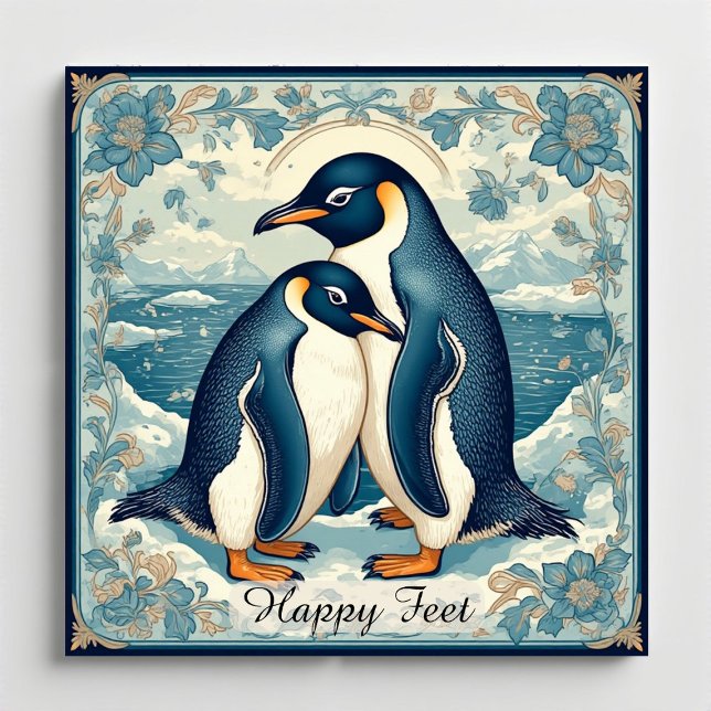 Aimant Happy Feet Penguin Ice Bird Couple Snow Glacier (Happy Feet Penguin Ice Bird Couple Snow Glacier Magnet)