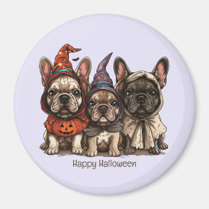 Aimant Happy Halloween Bulldogs français