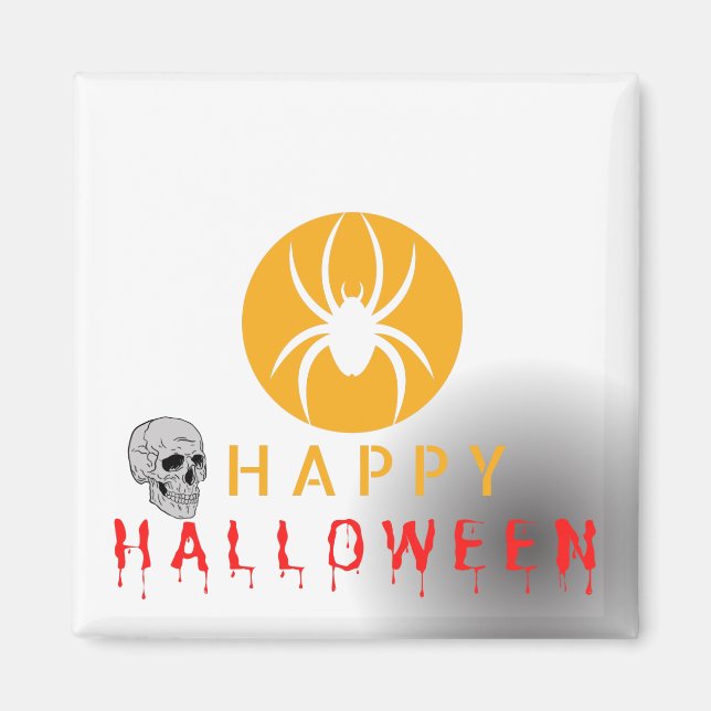 Aimant Happy Halloween mignon Motif de Boo Ghost (Devant)