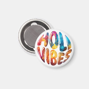 Aimant Happy Holi Vibes Hands Hindu Holi Festival Cadeaux