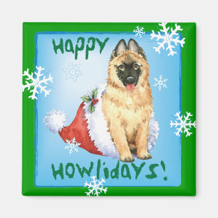 Aimant Happy Howlidays Belge Tervuren