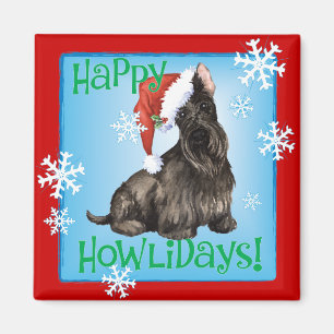 Aimant Happy Howlidays Scottish Terrier