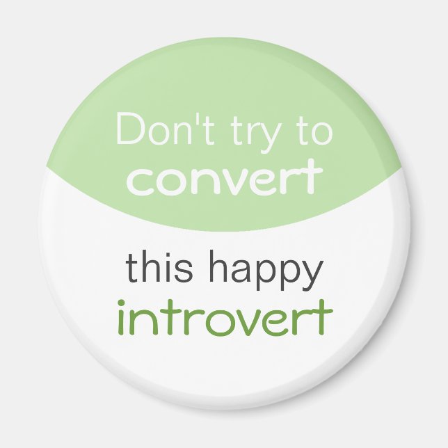 Aimant Happy Introvert (Devant)
