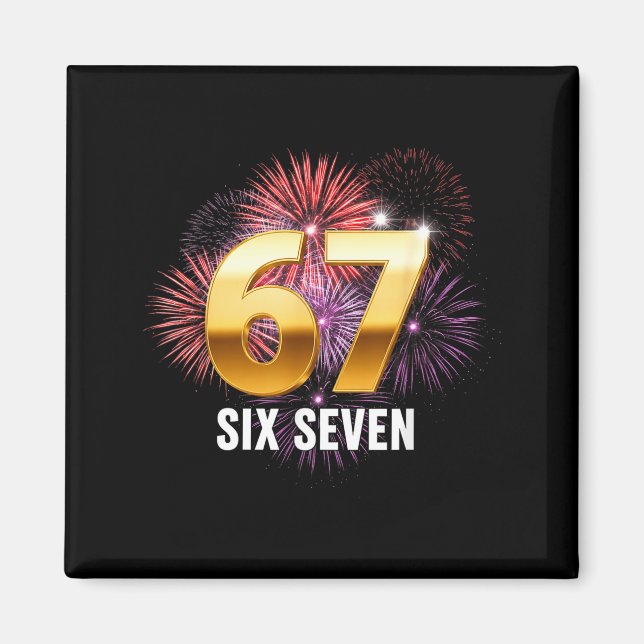 Aimant Happy New Year 2026 New Year's Eve Party 67 Six Se (Devant)