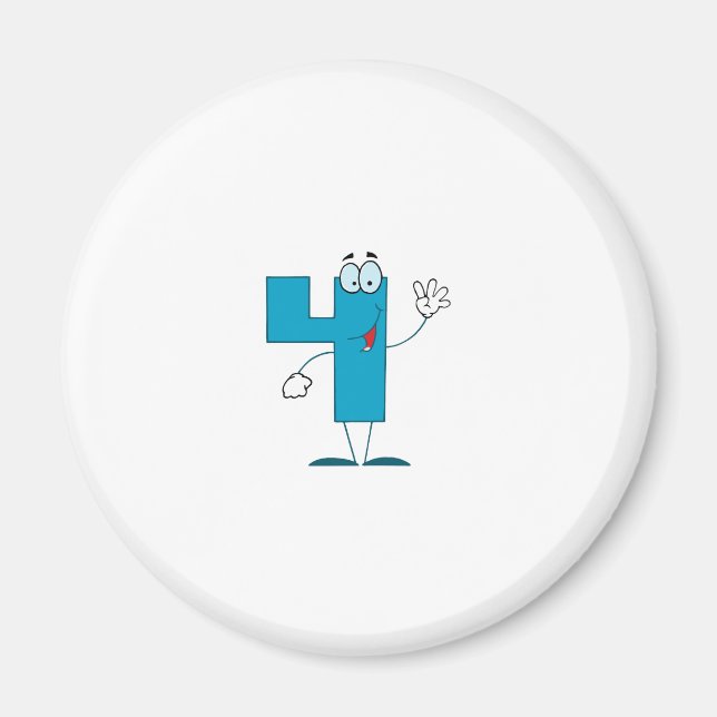 Aimant Happy Numéro 4 (Devant)