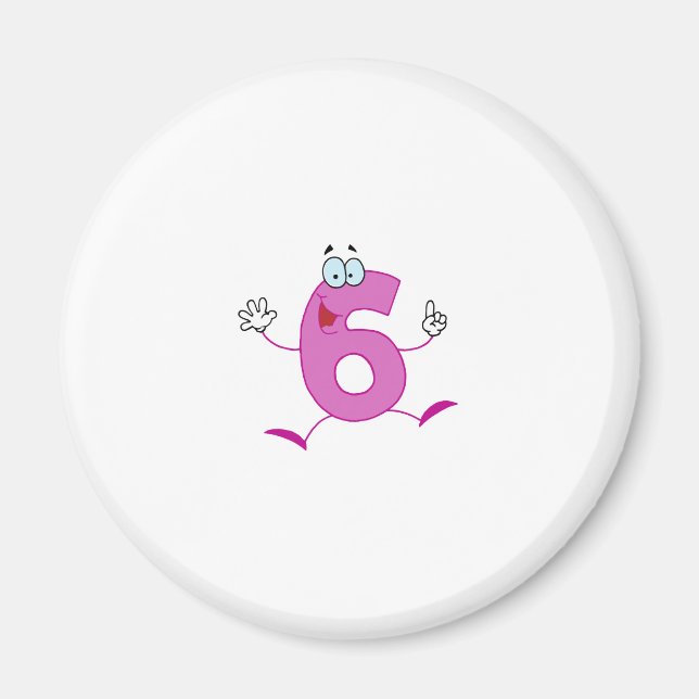 Aimant Happy Numéro 6 (Devant)