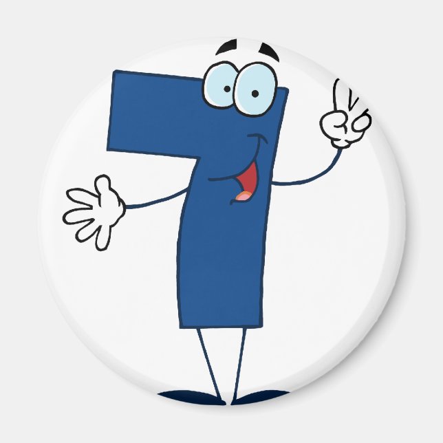 Aimant Happy Numéro 7 (Devant)