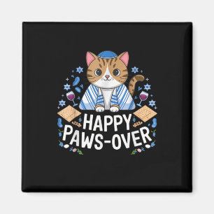 Aimant Happy Pawsover Amoureux des chats Funny Cat Pover