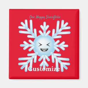 Aimant Happy Snowflake Emoticon Thunder_Cove
