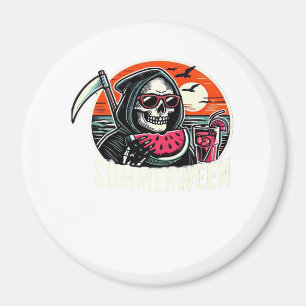 Aimant Happy Summerween Grim Reaper Watermelon Summer Hal