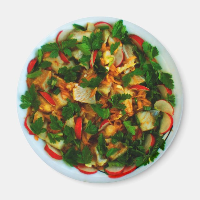 Aimant Hareng en moutarde et sauce adjectif (Devant)