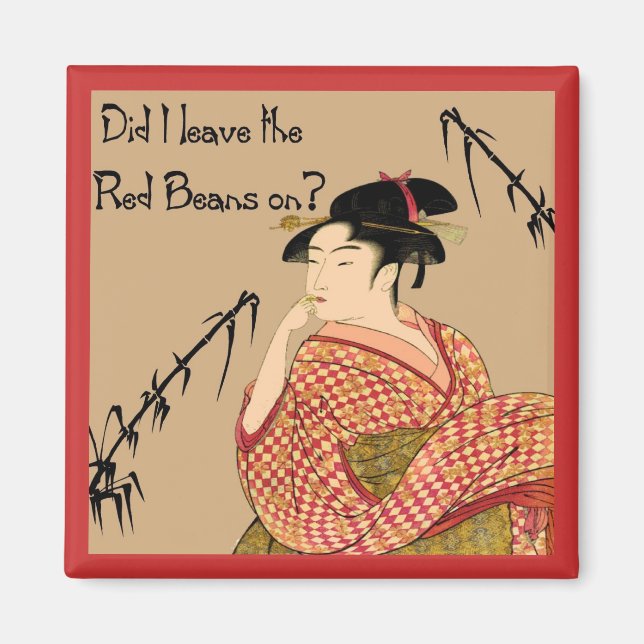 Aimant Haricots rouges japonais (Devant)