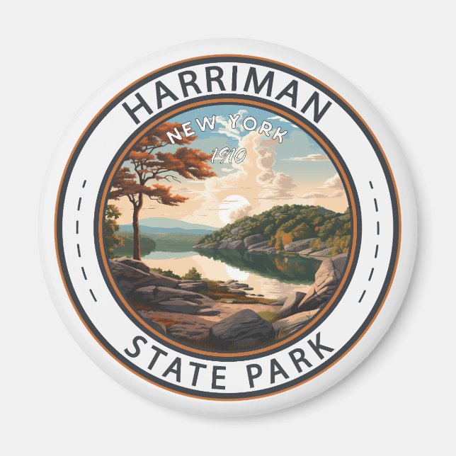 Aimant Harriman State Park New York Badge (Devant)