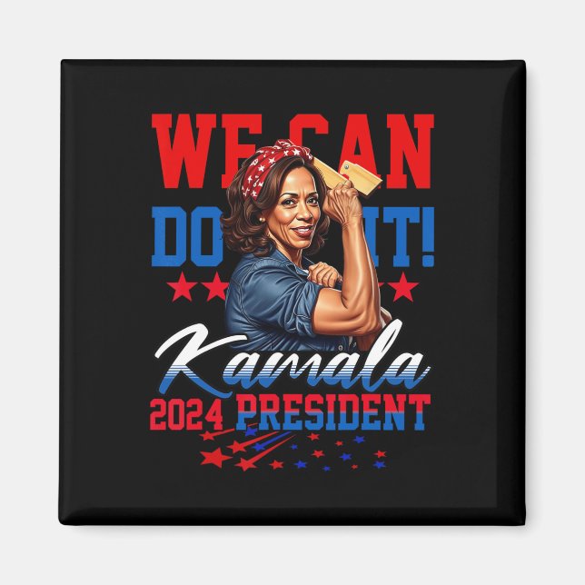 Aimant Harris For President 2024 We Can Do It! (Devant)