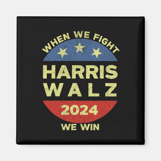 Aimant Harris Tim WAlzheimer 2024 Quand nous combattons n (Devant)