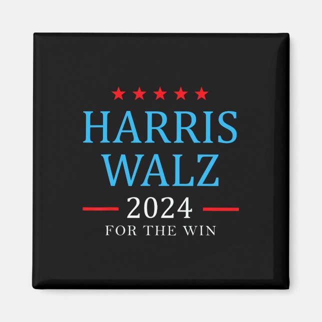 Aimant Harris W 2024 Pour La Campagne Win Kamala (Devant)