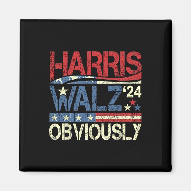 Aimant Harris W Évidemment ! Harris Waltz 2024 Election (Devant)