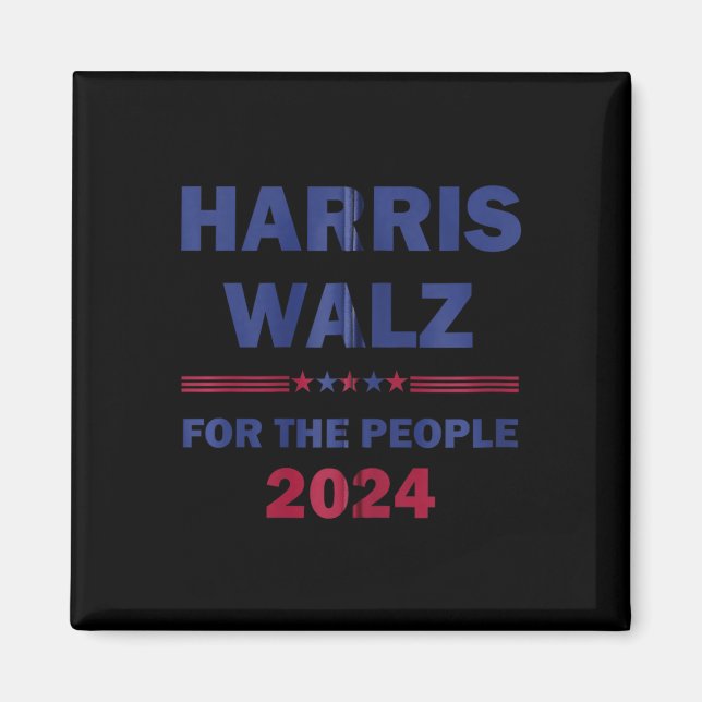 Aimant Harris Waltz 2024 Pour Le Peuple Kamala Harris Tim (Devant)