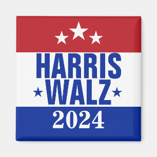 Aimant Harris Walz 2024 Campagne Rouge Bleu