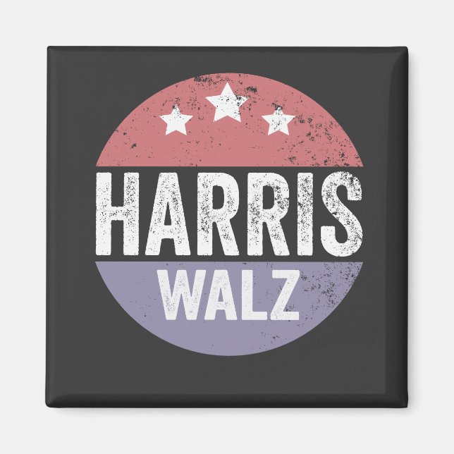 Aimant Harris Walz 2024 Election Kamala Tim Waltz America (Devant)