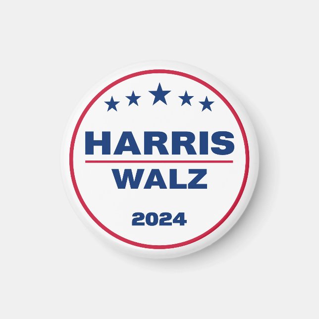 Aimant Harris Walz 2024 Kamala Harris Tim Walz Election (Devant)