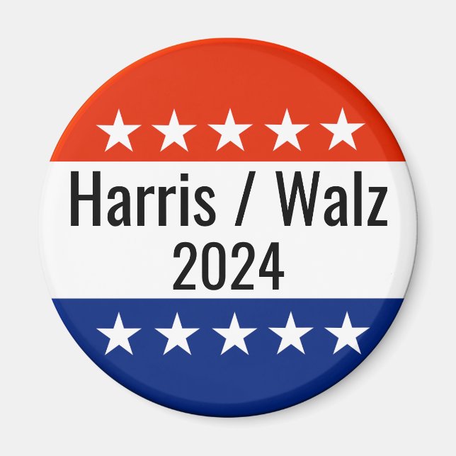 Aimant Harris Walz Élection 2024 (Devant)