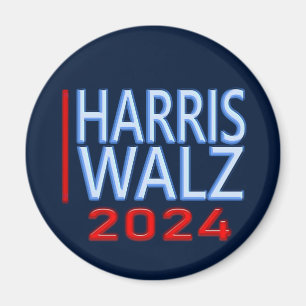Aimant Harris Walz Élection Présidentielle 2024