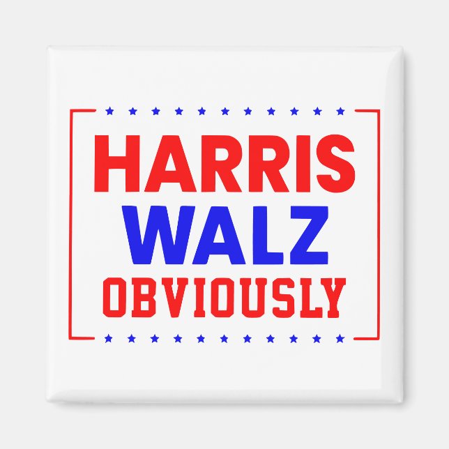 Aimant Harris Walz évidemment Kamala Harris pour le prési (Devant)