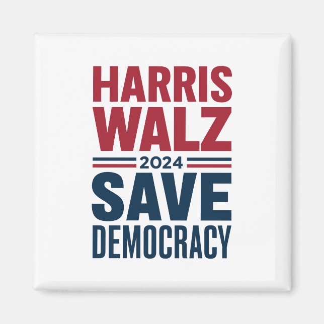 Aimant Harris Walz Sauver la démocratie (Devant)