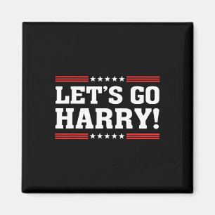 Aimant Harry B drôle Harris W Allons-y Harry 2024 Kamala