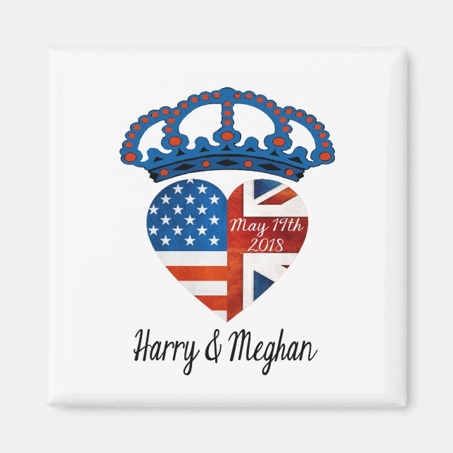 Aimant Harry & Meghan Mariage, 19 mai 2018 (Devant)