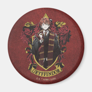 Aimant HARRY POTTER™   Anime Ron Weasley House Crest