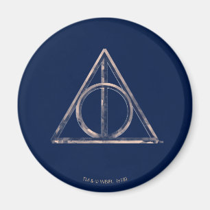 Aimant Harry Potter Deathly Hallows Watercolor