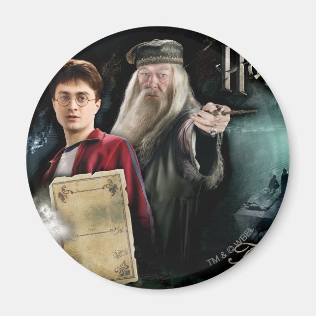 Aimant Harry Potter et Dumbledore (Devant)