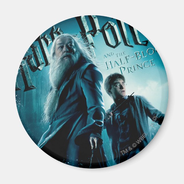 Aimant Harry Potter et Dumbledore sur les rochers 1 (Devant)