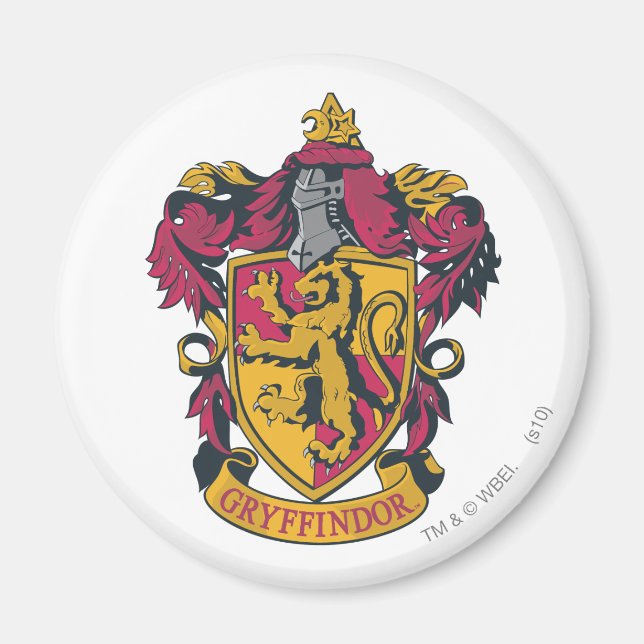 Aimant Harry Potter | Gryffindor Crest Gold et Rouge (Devant)