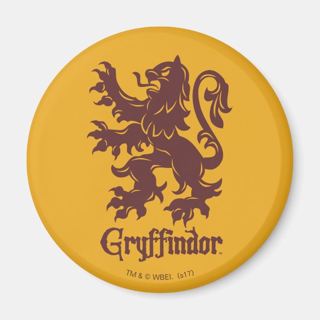 Aimant Harry Potter | Gryffindor Lion Graphique (Devant)