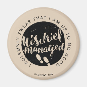 Aimant Harry Potter   Marauder's Map Charms Typographie