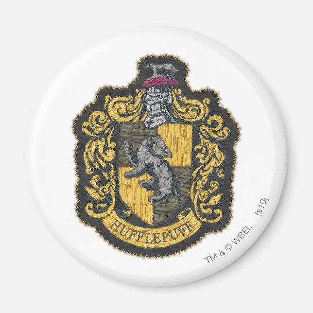 Aimant Harry Potter | Patch de crête de Hufflepuff (Devant)