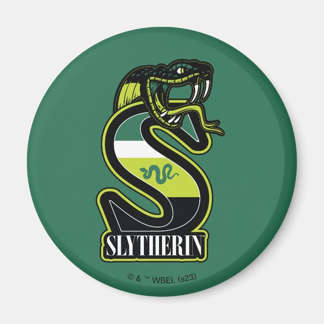 Aimant HARRY POTTER™ | SLYTHERIN™ Badge sportif (Devant)