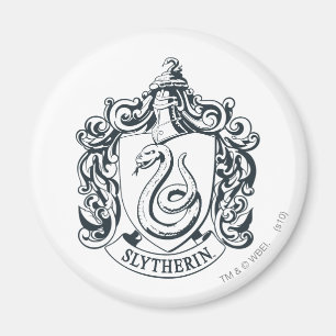 Aimant Harry Potter   Slytherin Crest - Black and White