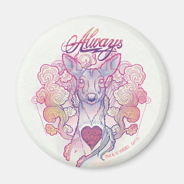 Aimant Harry Potter Spell | "Toujours" Doe Patronus (Devant)