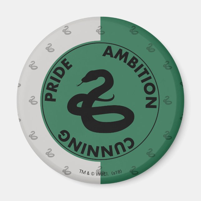 Aimant Harry Potter | Traits de la maison SLYTHERIN™ Grap (Devant)