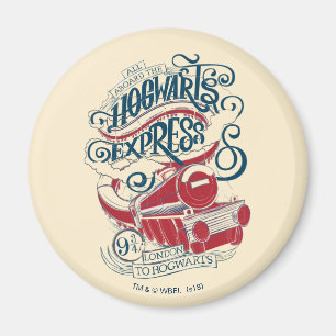 Aimant Harry Potter   Typographie du Hogwarts Express