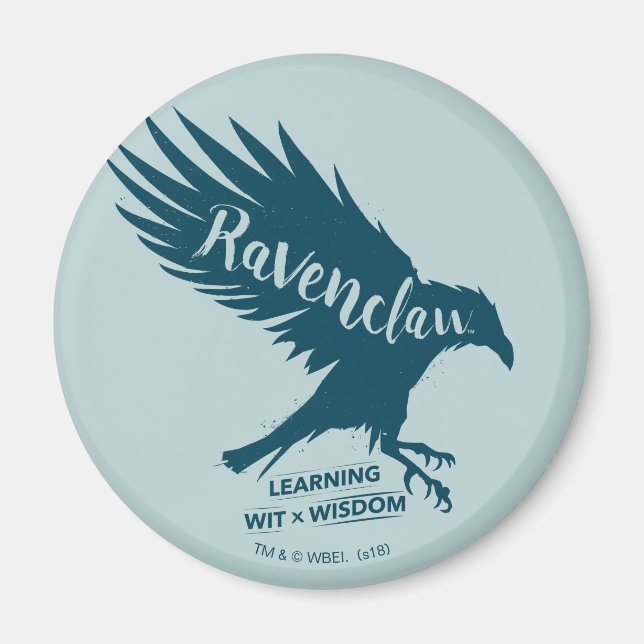 Aimant Harry Potter | Typographie Silhouette RAVENCLAW™ (Devant)