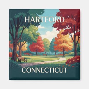 Aimant Hartford Connecticut Capitole d'État Monument 🏛️