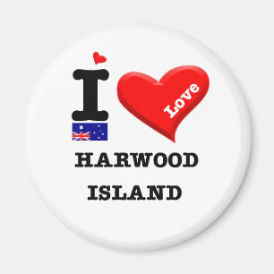 Aimant HARWOOD ISLAND - I Love
