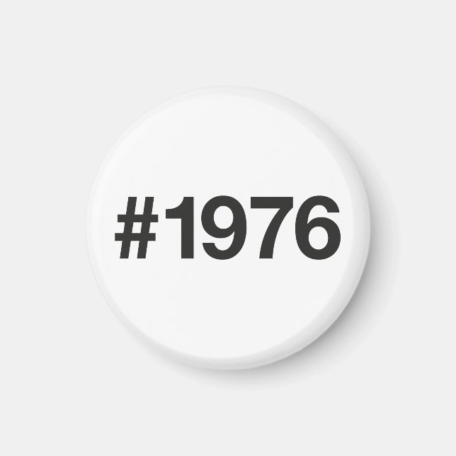 Aimant Hashtag 1976 49 Anniversaire (Devant)