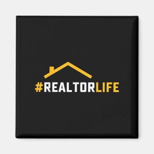 Aimant Hashtag Realtorlife House Broker immobilier Real E