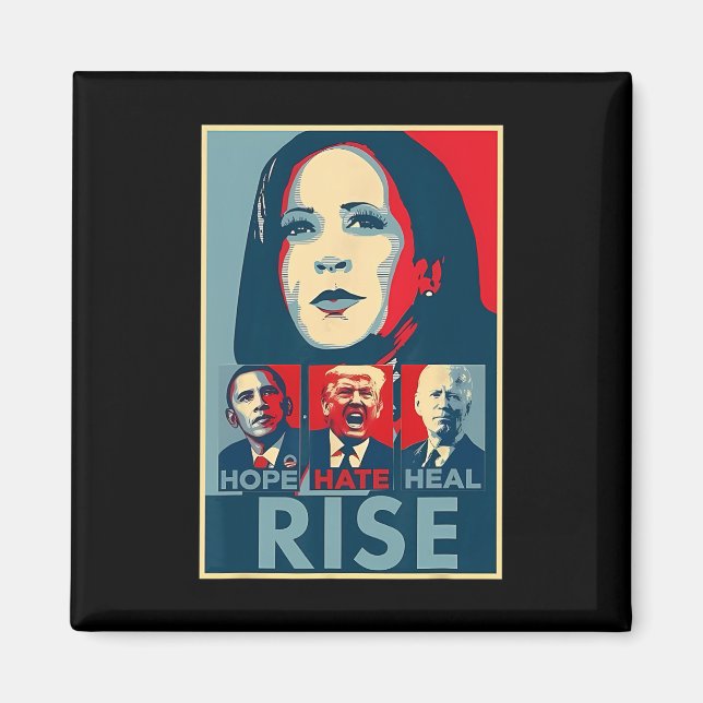 Aimant Hate Heure Croissance Président Kamala Harris Camp (Devant)